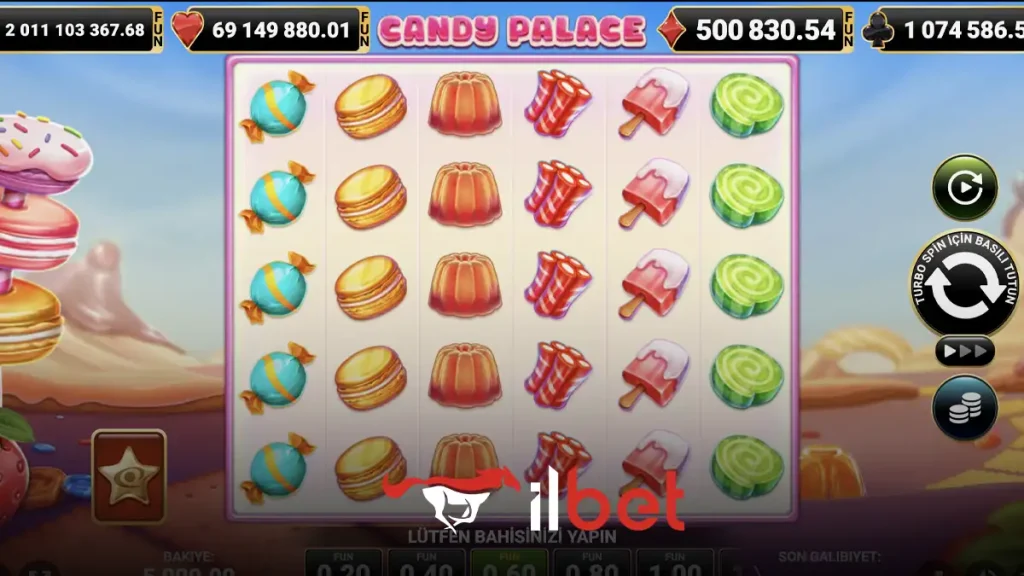 İlbet Candy Palace oyunu